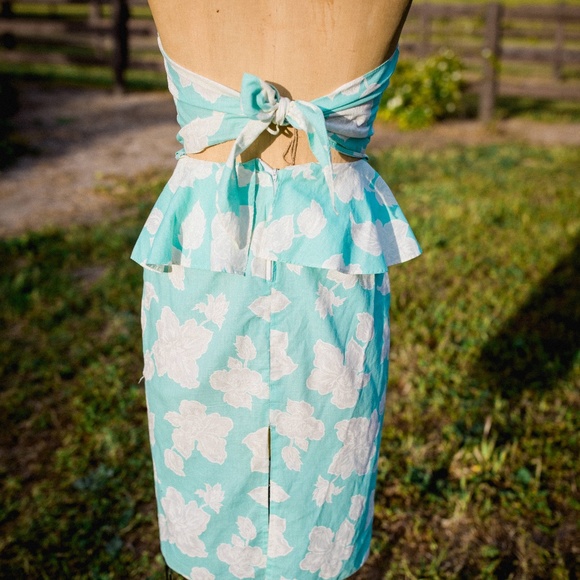 Vintage ~ Justine Hawaiian Strapless, approx. Sz 8 - Picture 4 of 5